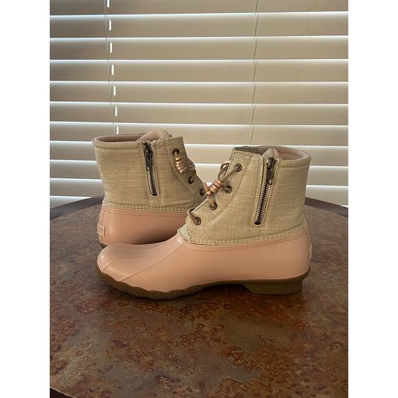 Womens pink sperry duck boots size 10 - Picture 3 of 10